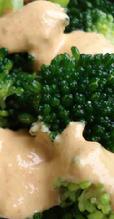 raw broccoli with not  cheddar