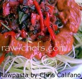 raw pasta marinara